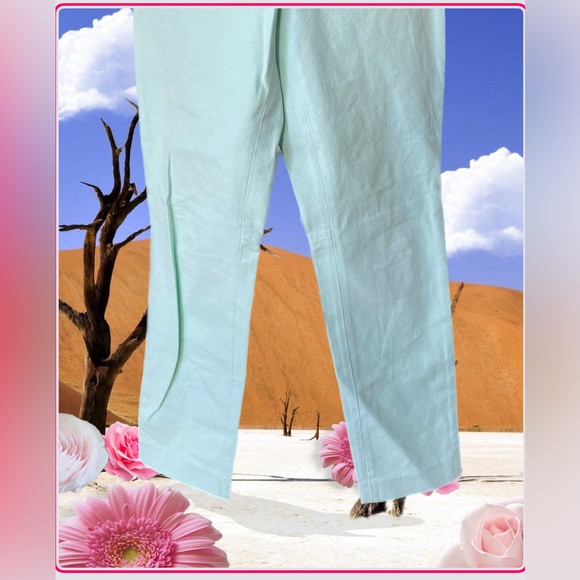 Pants size m capris pre-owned with free tank top open back  +free necklace - Picture 8 of 15